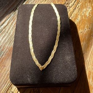 Braided Gold Necklace